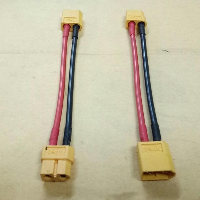 SpartAuto Extension XT60 plug connector male & female for lipo battery & esc - 16AWG