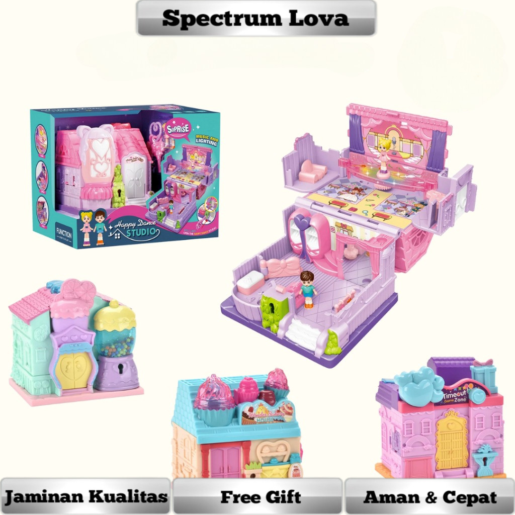 Mainan magic doll house mainan anak anak Sweet Candy Room Surprise House Kado Rumah Anak mainan anak