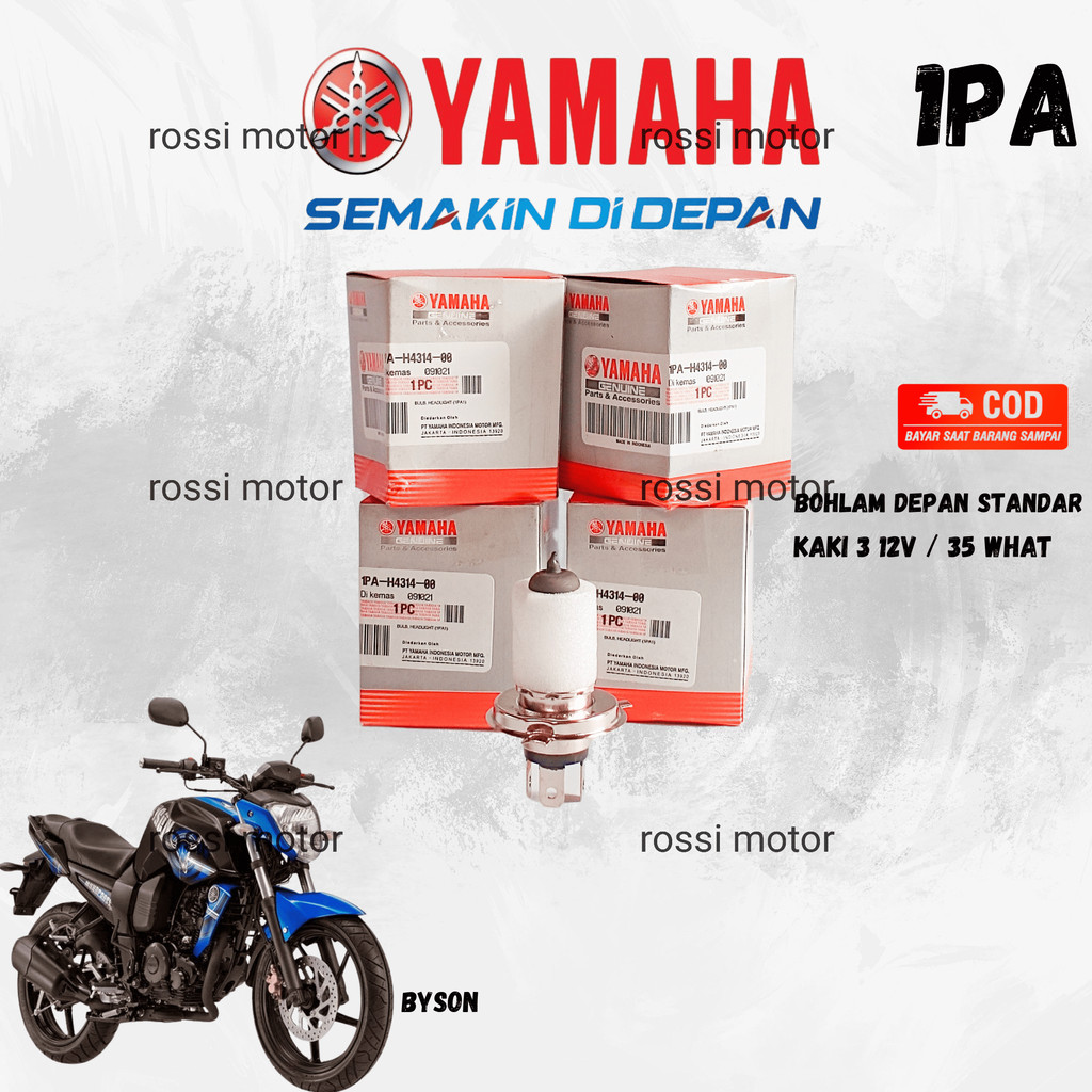 LAMPU BOHLAM DEPAN BYSON (1PA) | SPAREPART ORIGINAL  SUKU CADANG SEPEDA MOTOR