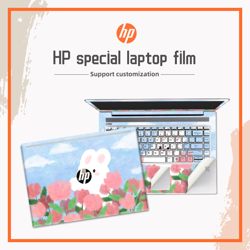 Y Cute Rabbit Laptop Sticker Sk131415inch Vinyl Skin Case for HP Pavilion14Envy13X360 Cartoon Sticke