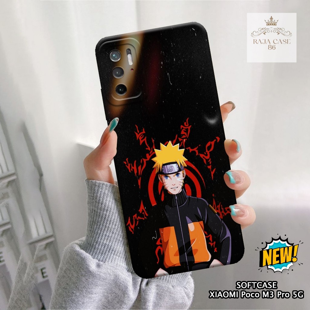 Softcase Xiaomi Poco M3 Pro 5G - Rajacase - Case Poco M3 Pro 5G - Motif Case Anime - Case Xiaomi Poc