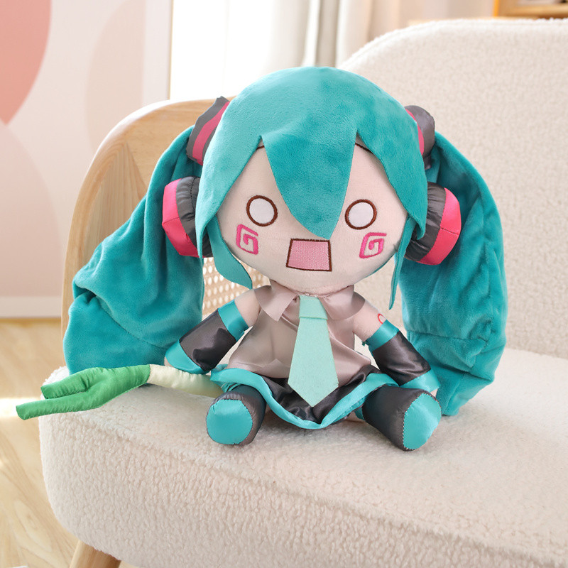 Anime Original Preciality SEGA Hatsune Miku Spring Onion Plush Toys Miku Fufu Dolls Preciality Colle