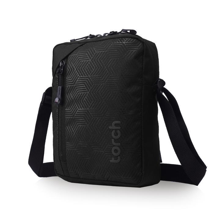 (Style Mall.id) Torch Tas Selempang Bahu Pria Wanita - Sling Bag Mini Pouch Mino - Hitam