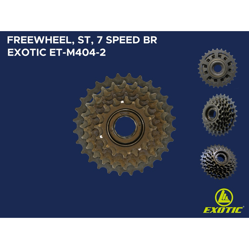 FREEWHEEL SEPEDA GIR SUSUN SEPEDA MTB 7SPEED EXOTIC