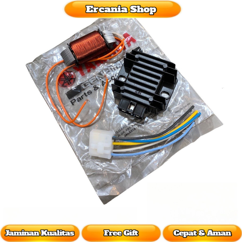 Paket Spull Spul Lampu Set Kiprok Nmax Original Pengapian Fullwave 12V Volt Honda Win Support Lampu 