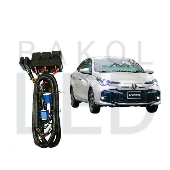 Relay Set Lampu Utama LED H4  Mobil Toyota vios gen3 BL