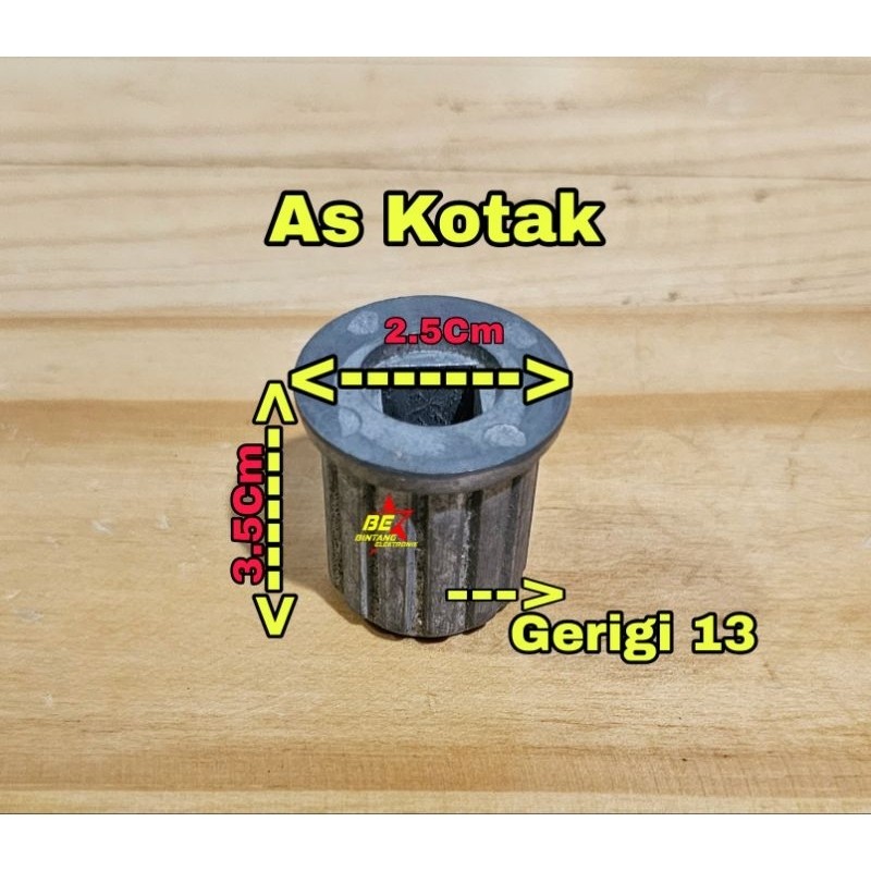 ISI PULSATOR SANKEN LUBANG AS KOTAK GERIGI LUAR 13 INTI PULSATOR MESIN CUCI SANKEN