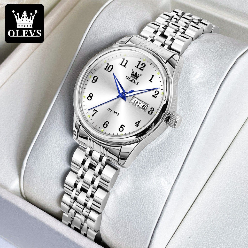 Olevs Jam Tangan Rantai Wanita Original Kecil Cewek Elegan Watch Jam Tangan Wanita Kekinian Anti Air