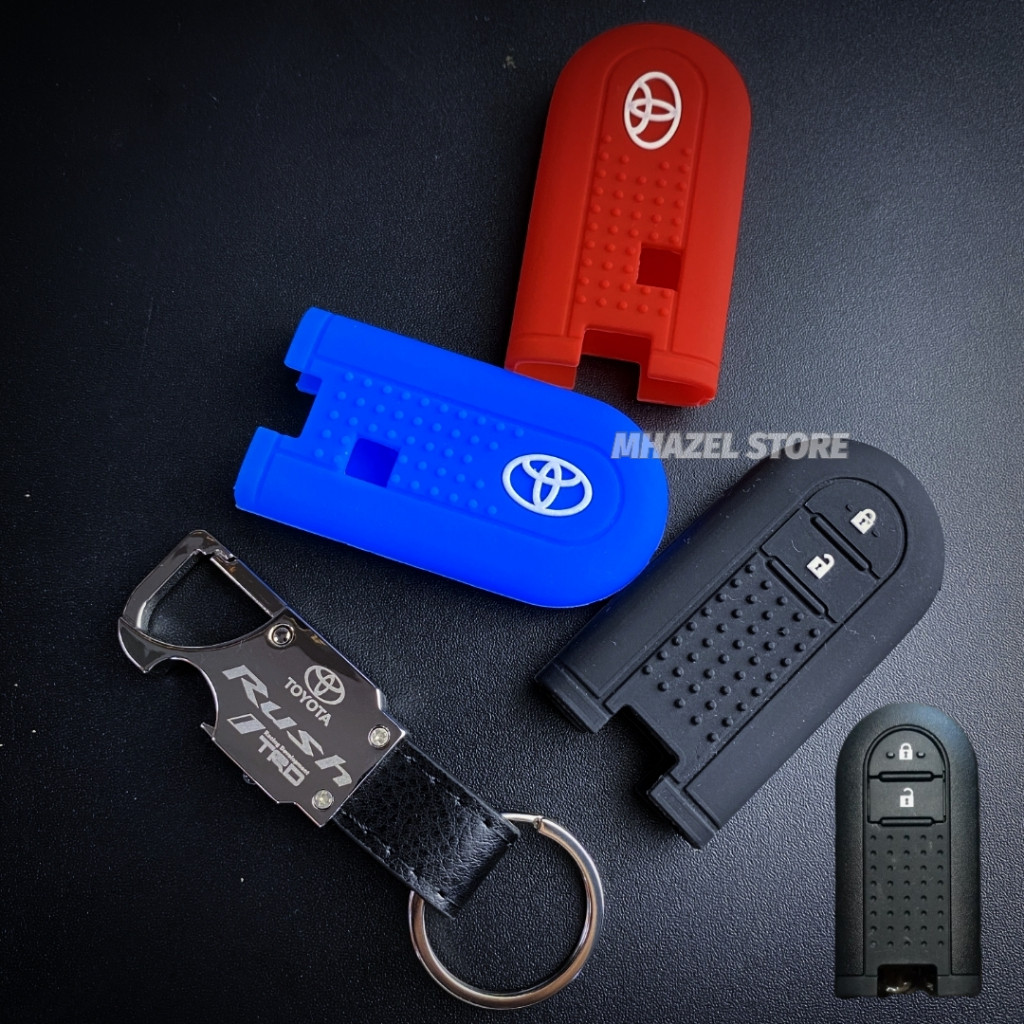 Gantungan kunci konci remote mobil Toyota Rush sarung silicone