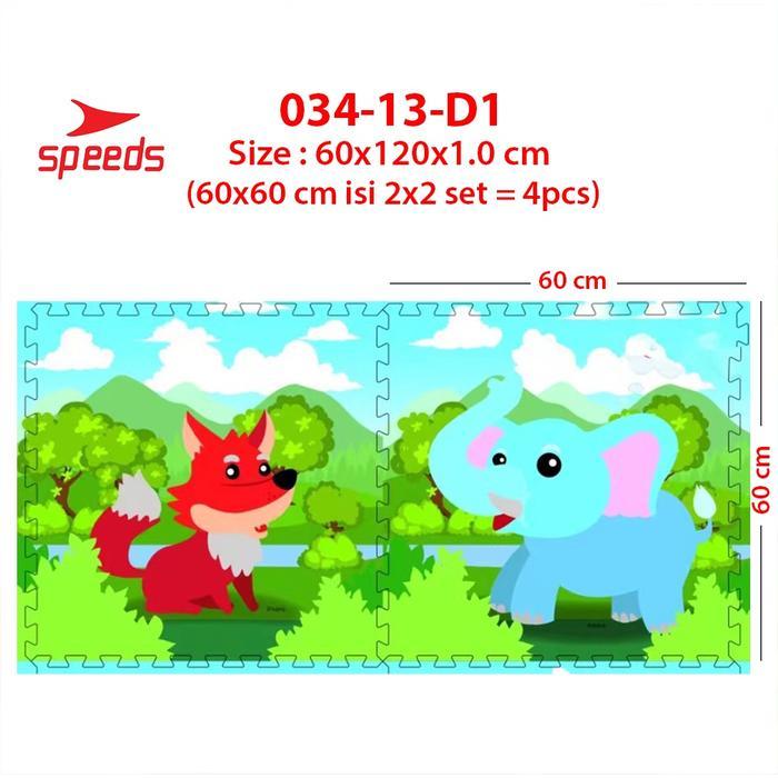 SPEEDS Matras Evamat 60x60cm Matras Puzzle Karpet Puzzle Alas Lantai