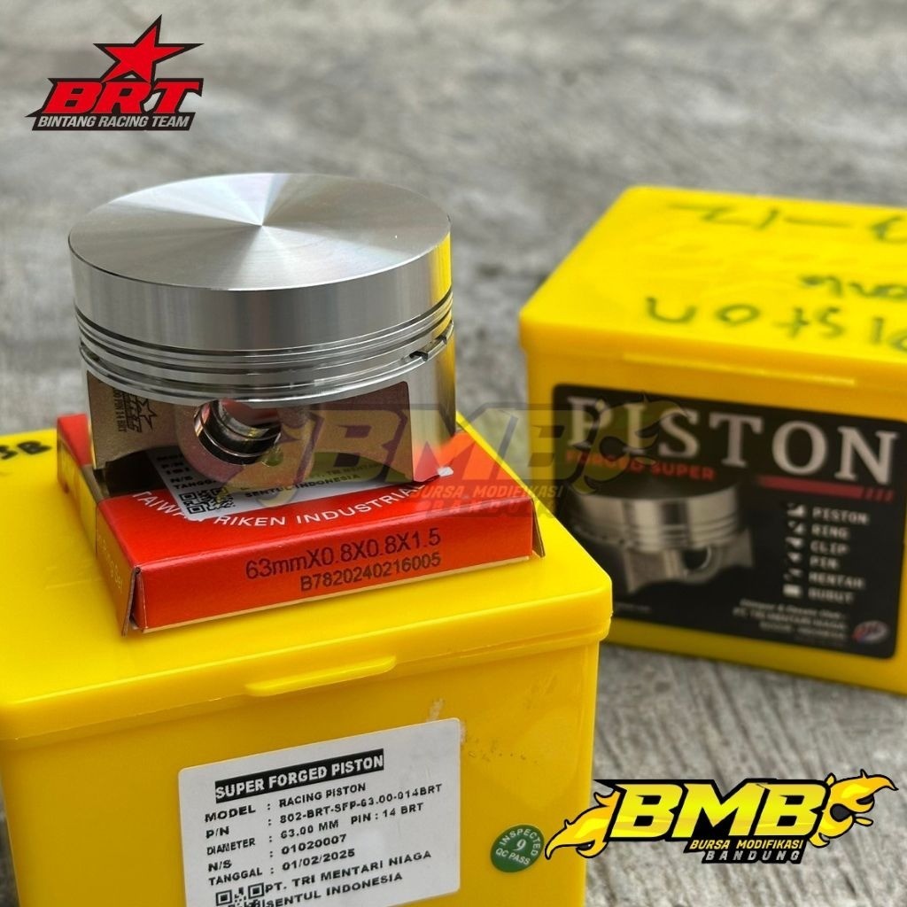Piston Super Forged BRT Pin 14 13 12 15 63 64.5 66 68 mm / Seher Set 63mm 64,5mm 66mm 68mm Nmax KLX 