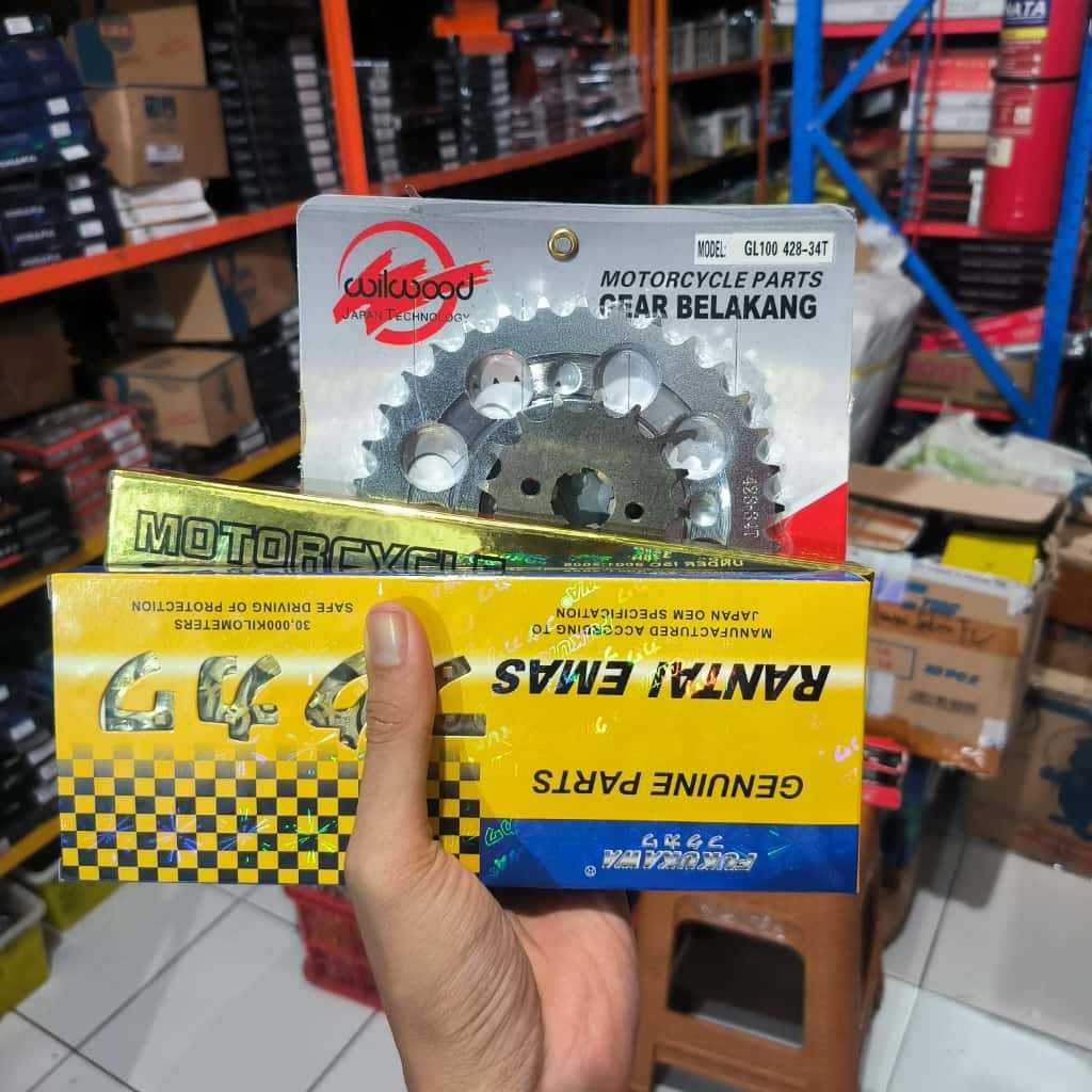 [WILWOOD] GEAR SET CB150R OLD VERZA 150 MEGAPRO PRIMUS MONOSHOCK CUSTOM UKURAN MODEL SSS
