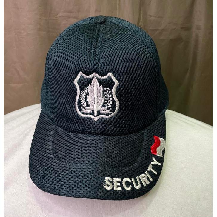 (Style Mall.id) Topi Jaring Security | Topi Satpam - Biru