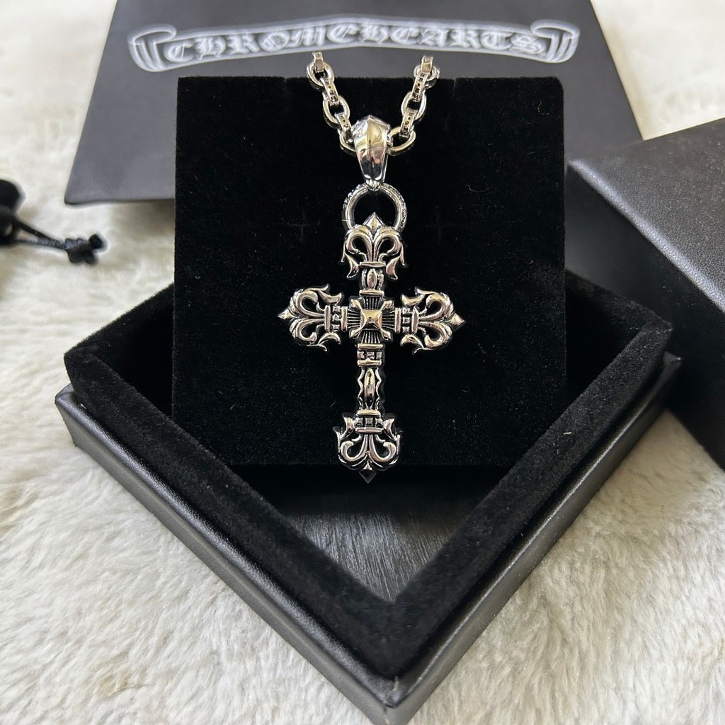 Kalung, Hati Crowe, Kalung Salib Api Besar untuk Pria dan Wanita