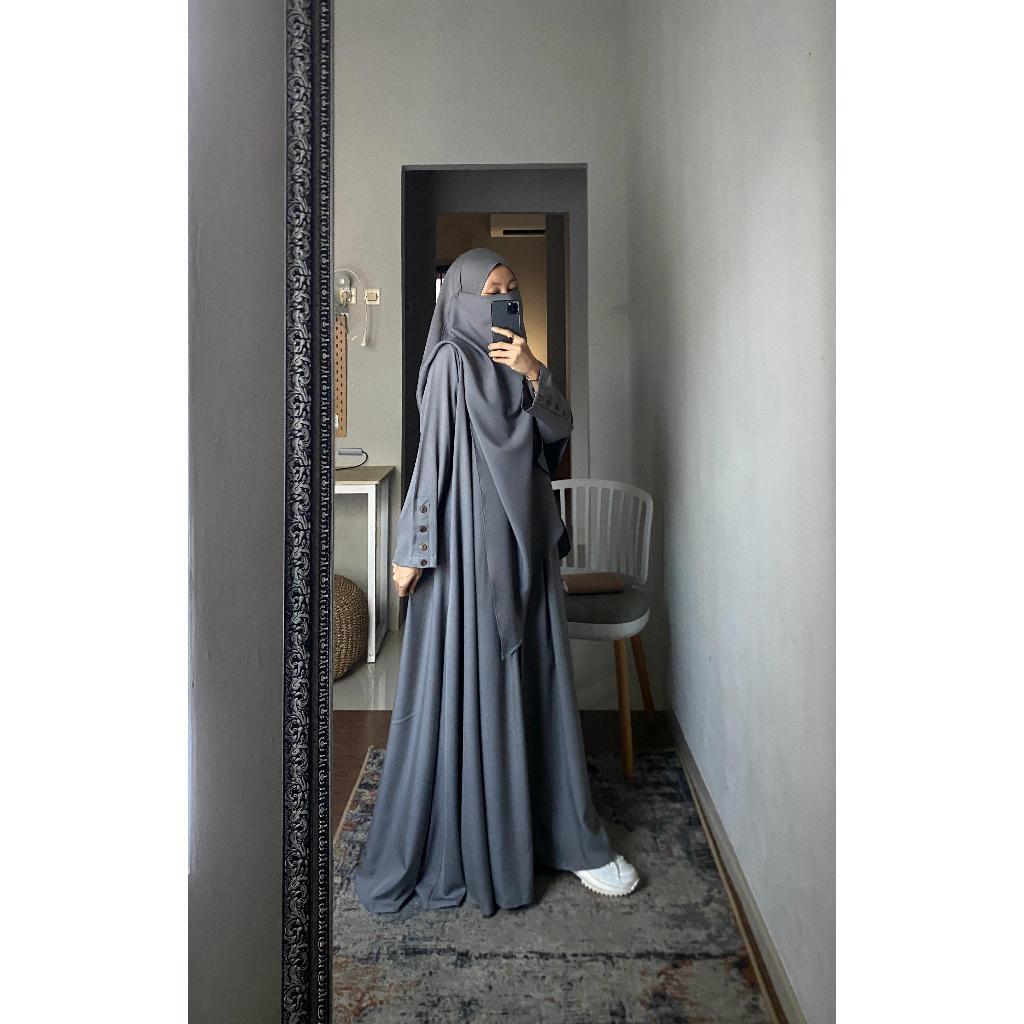 HAYYA ONE SET BAHAN PREMIUM GAMIS MURAH