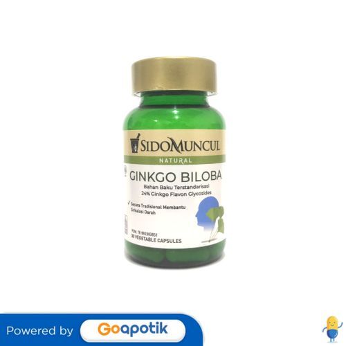 Sidomuncul Ginkgo Biloba Botol 30 Kapsul