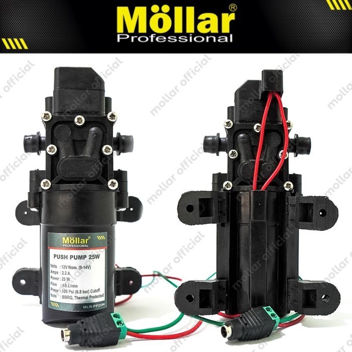POMPA PUSH PUMP DC12V 25W 2.2A - Otomatis 80PSI Mini Power Sprayer Pump Portable & Efisien JD