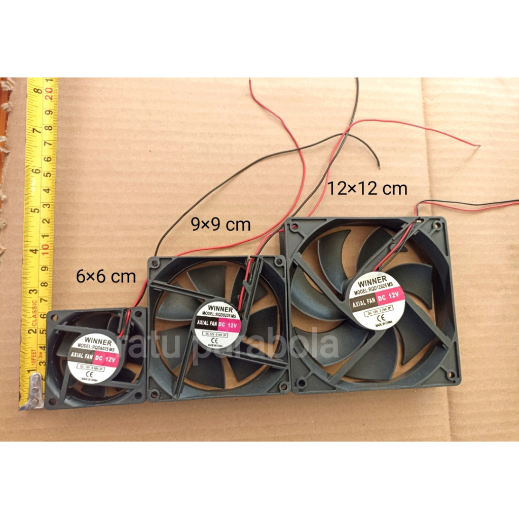 Fan DC 12V 6x6 9x9 12x12 Winner Cooling Fan 6 cm 9 cm 12 cm