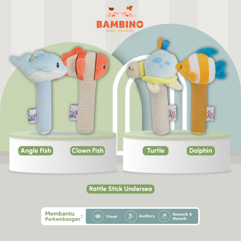 Rattle Stick Undersea – Mainan Edukatif Bayi 3+ Bulan