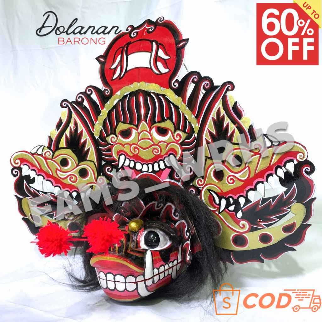 Barongan Asli Buat Pentas Ukuran 15 Barongan Kucingan Kedirian (Bisa COD)