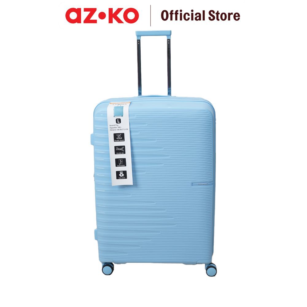 AZKO Passport Lumina Koper Pp Tsa Lock Luggage Koper Bagasi Tas Jalan-Jalan Travel Bag Tas Roda