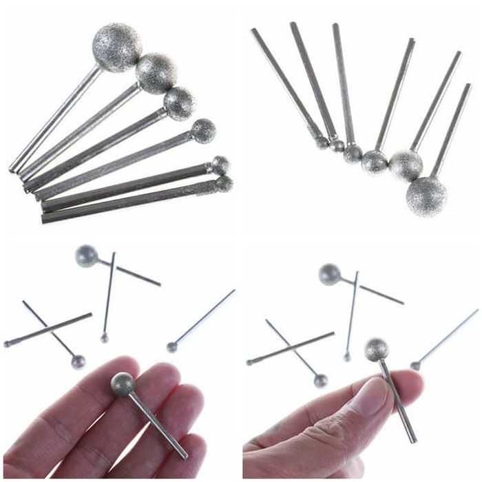 mata ukir ball head diamond grinder mini grinder shank 3mm mata ukir bulat untuk nisan granit kaca