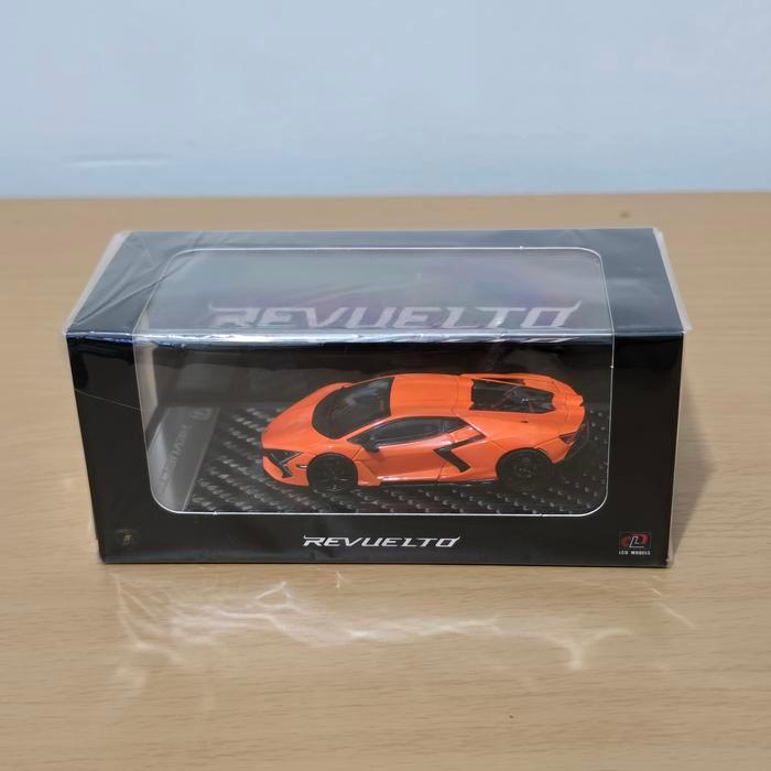 Koleksi Mobil Mainan Mini Scale 1/64 LCD Models Lamborghini Revuelto Orange LR27