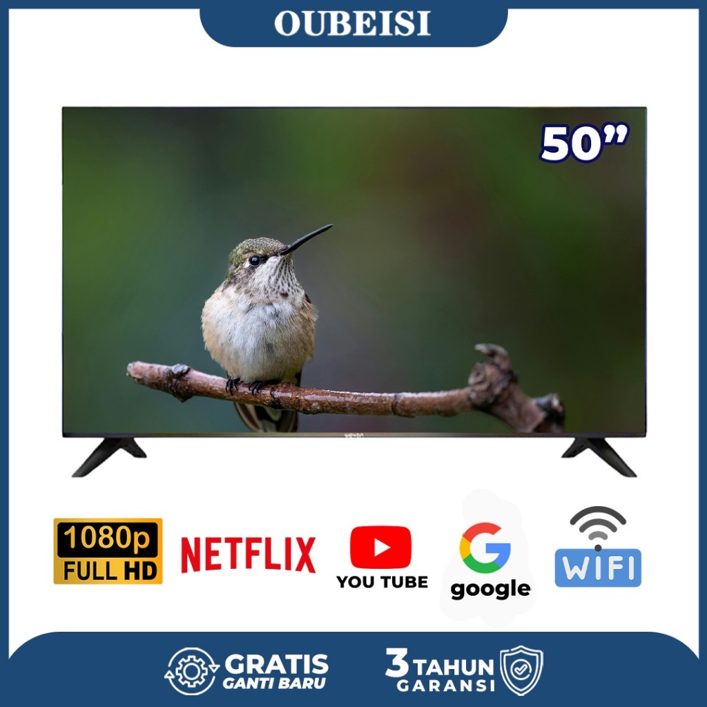 OUBEISI TV TV LED 50/55/65 inch smart Android TV Digital 4K UHD