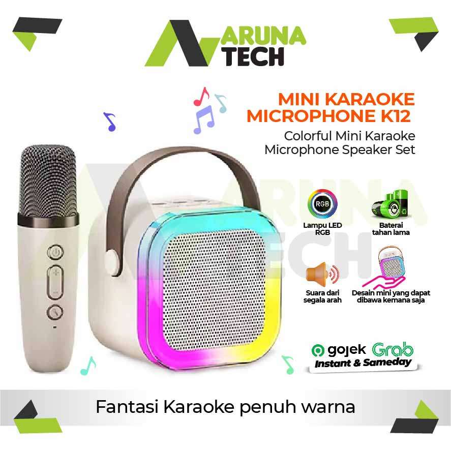 MINI KARAOKE K12 Colorful Mini Karaoke Microphone Speaker Set