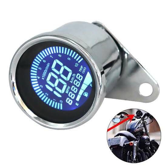 Spedo spido speedometer indikator Bensin Hitam Digital Led Indikator Bensin