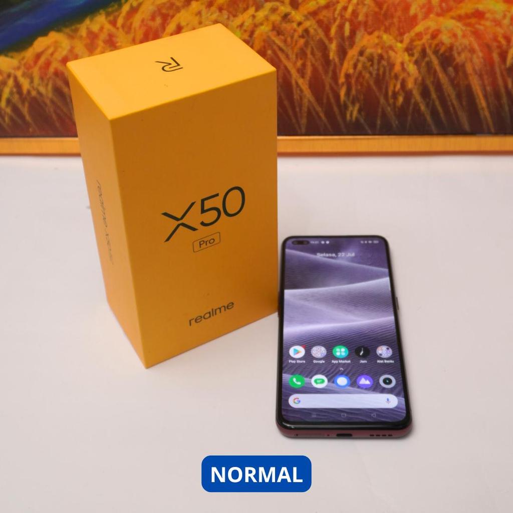 REALME X50 PRO 12/256 GB HP SECOND ORIGINAL SINAR MUTIARA CELL