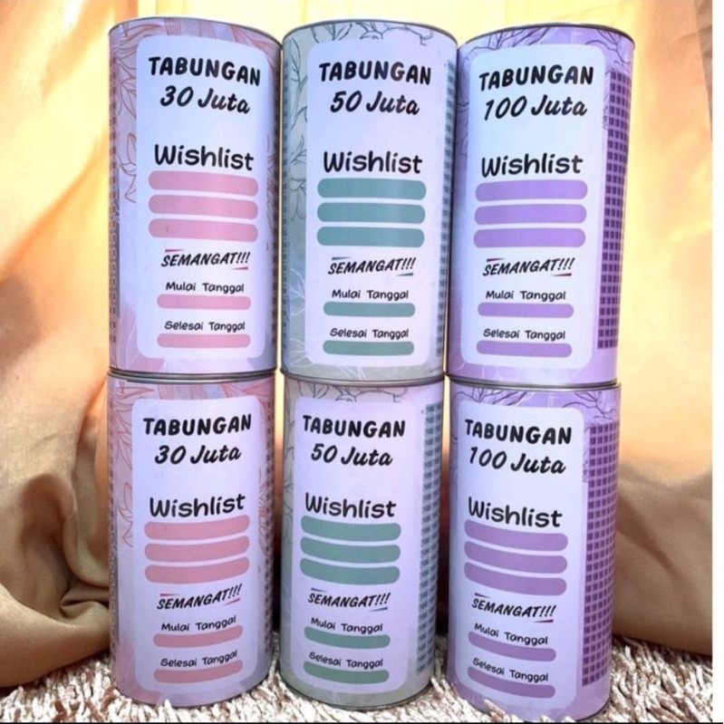 CELENGAN TARGET BUKA TUTUP ATAU PERMANEN MURAH TABUNGAN CUSTOM SOUVENIR PERNIKAHAN JUMBO MEDIUM SMAL