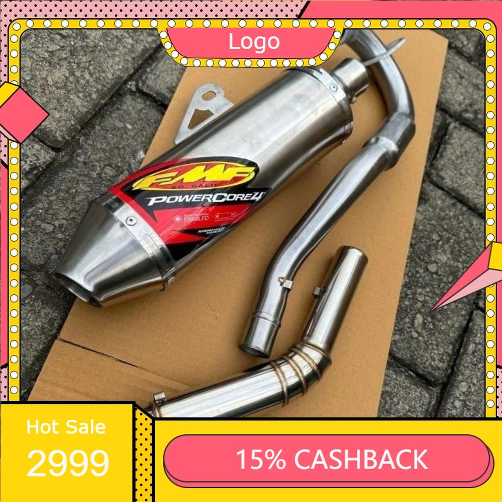 1Set Canister FMF Power Core4 Stainless stell for Ksr110 - Crf150 - Klx150 -Wr155