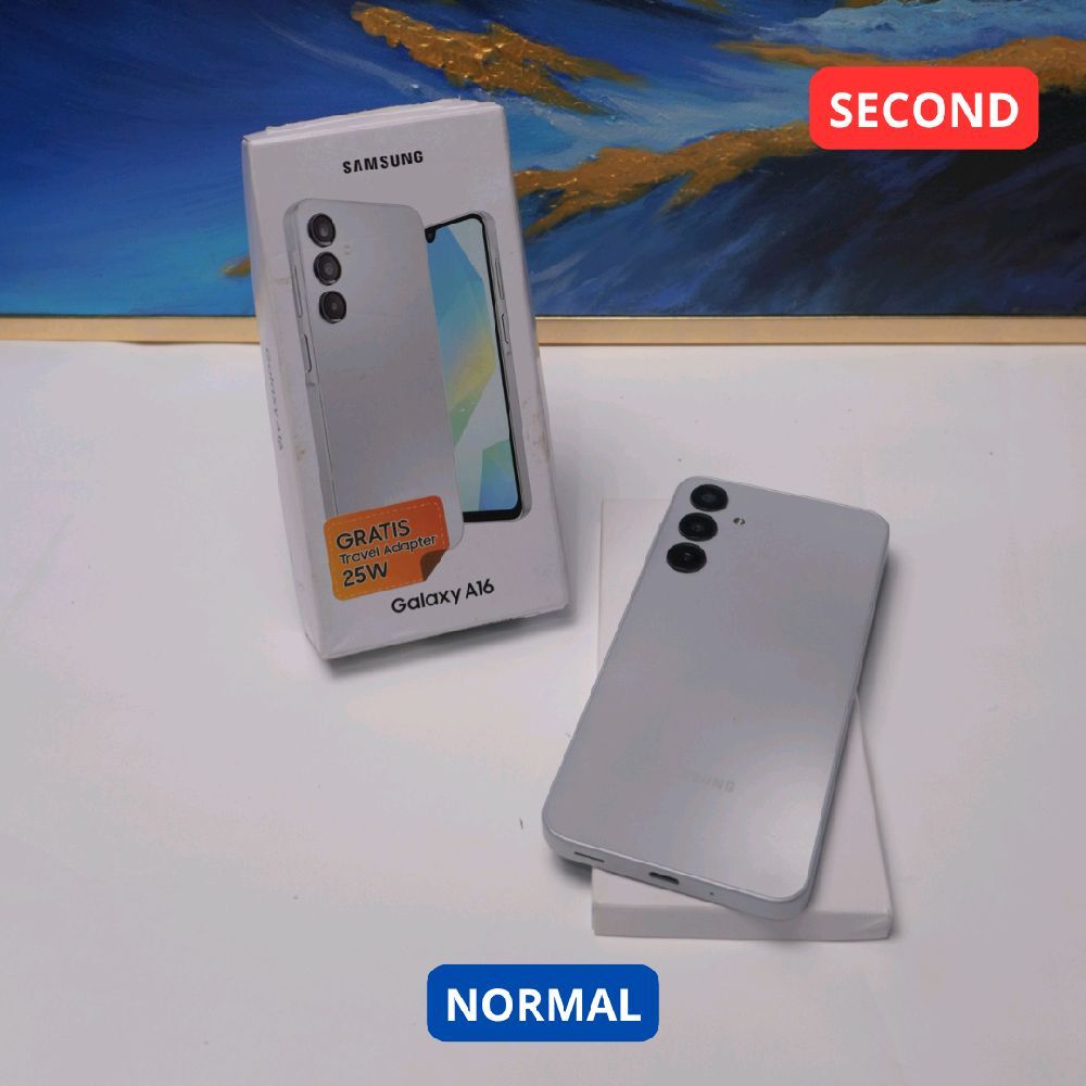 SAMSUNG A16 8/256 GB (5G) HP SECOND ORIGINAL SINAR MUTIARA CELL