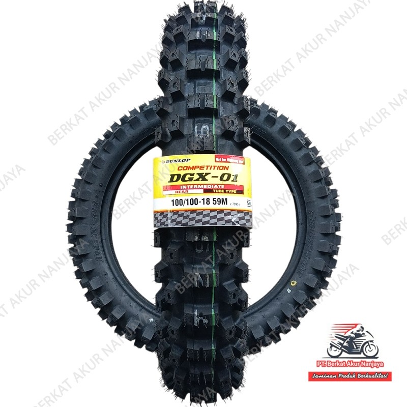 DUNLOP DGX01 100/100-18 Ban Luar TUBETYPE (Non Tubeless) Ban Belakang Motor Off-Road KLX CRF WR