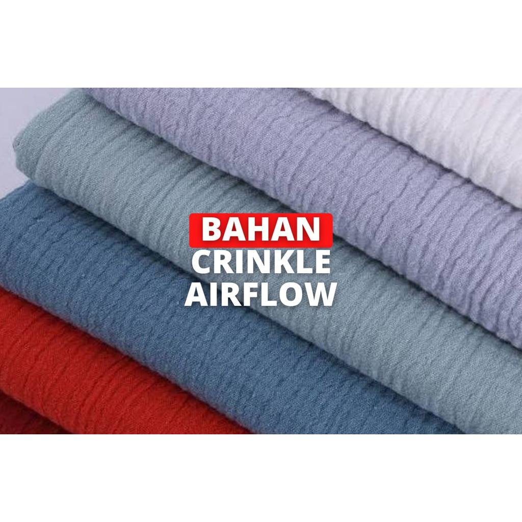 Eceran Meteran Kain Crinkle Airflow Premium