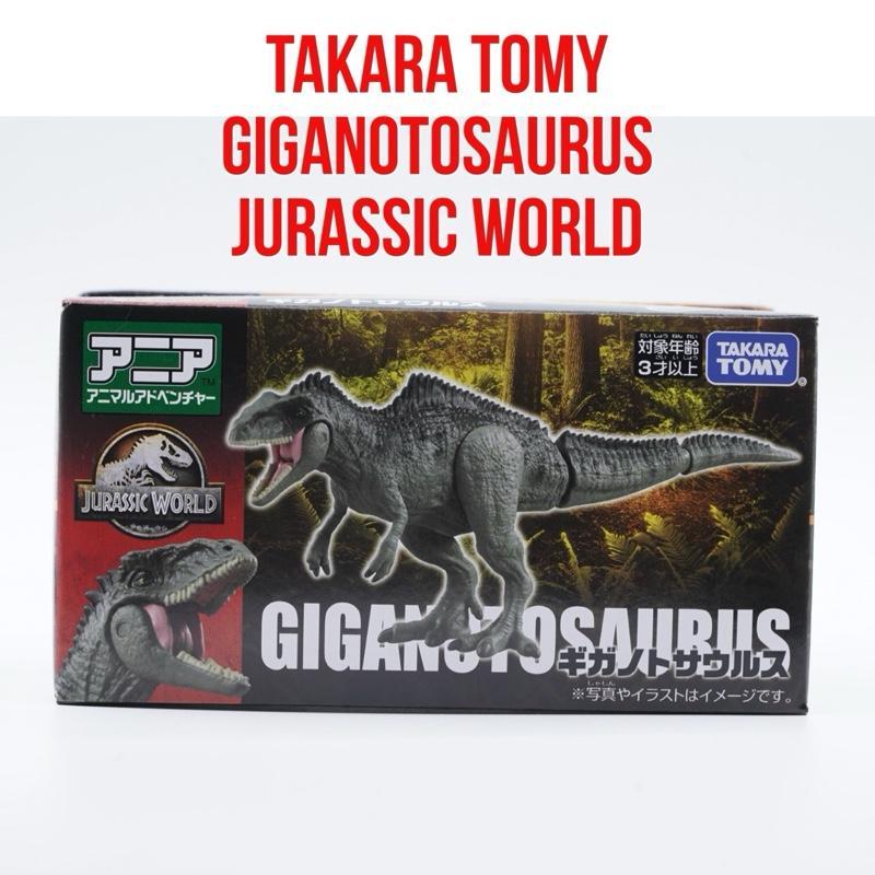 Takara Tomy Ania GIGANOTOSAURUS Jurasic World Dinosaur Dinosaurus | Mainan Figure Binatang Miniature