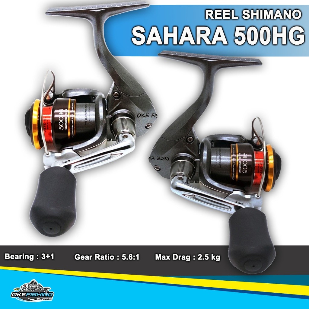 Reel Shimano Sahara 500HG 4B - Reel Spinning Pancing