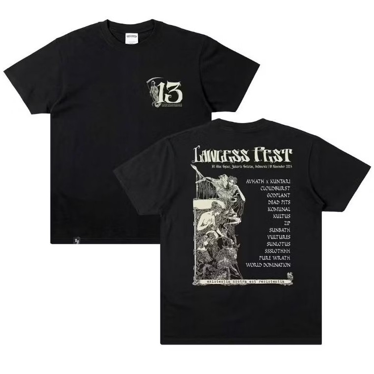 HOT Tshirt LAWLESS JAKARTA - LAWLESS FEST Limited | Lawless Jakarta Official Merchandise