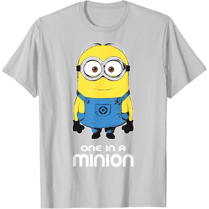 Kaos Dewasa Despicable Me Minions Bob One In A Minion Graphic T-Shirt T-Shirt - Kaos Pria - Kaos Wan