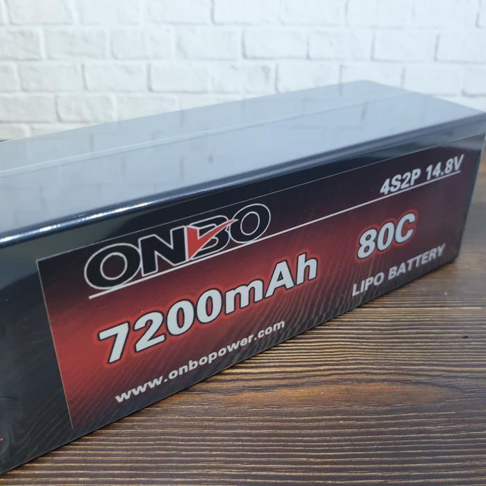 Lipo 4s Hardcase 14.8v 7200mah 80c Onbo Power untuk RC Car - Control, Remote, Toy SpartAuto