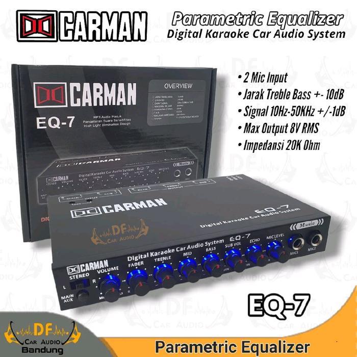 Parametrik EQ MIC Karaoke Carman (NON USB) / Preamp Karaoke / Alat Karaoke Mobil