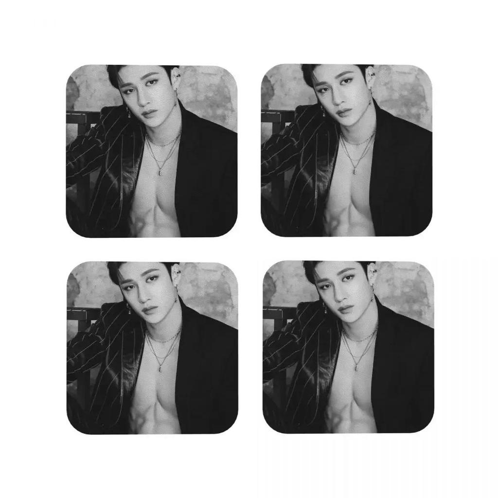 Bang Chan Coasters Kitchen Placemats Waterproof Insulation Cup Coffee Mats For Decor Home Tablee Pad