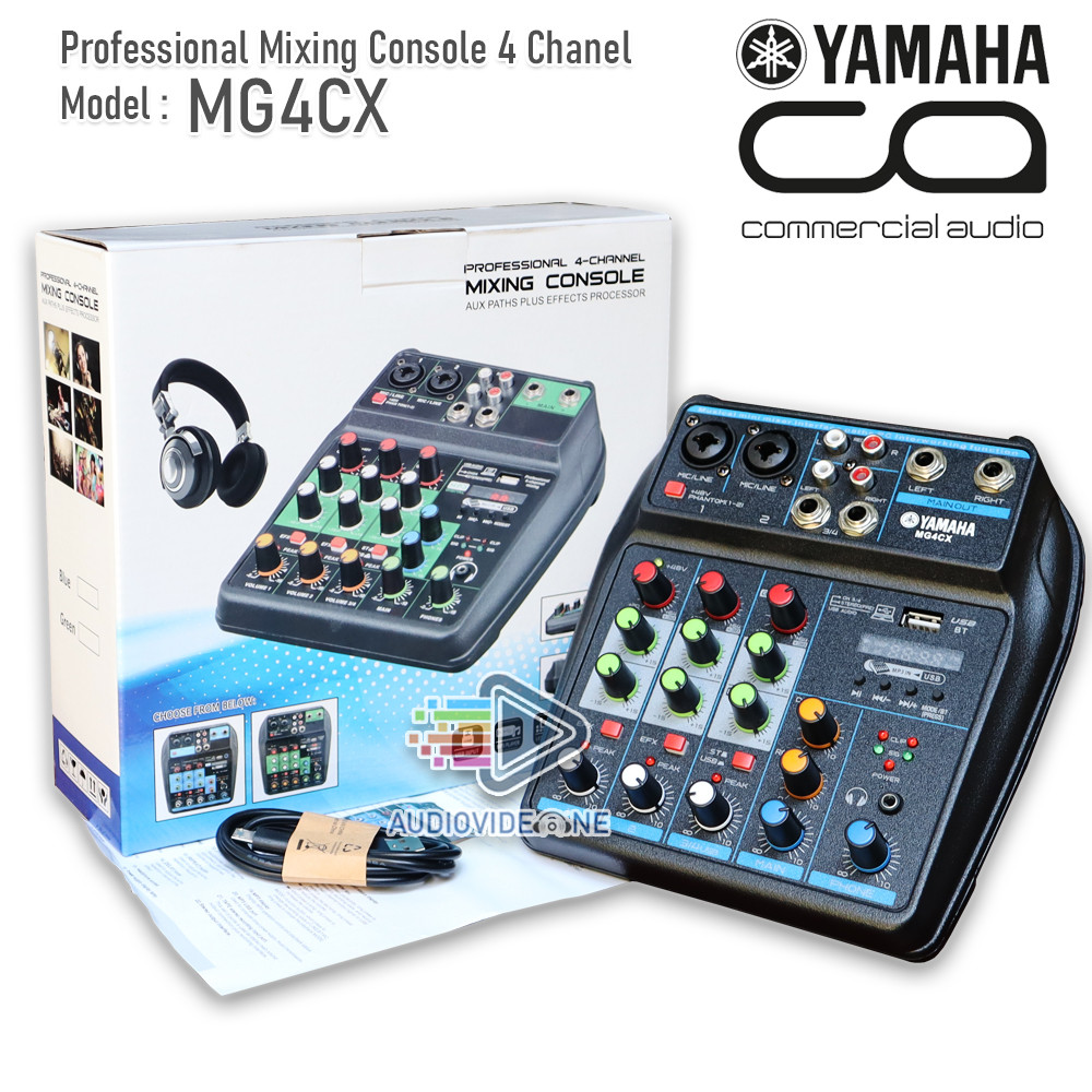 Mixer Yamaha MG4CX Mikser Audio 4 Chanel Bluetooth Usb Bisa Record