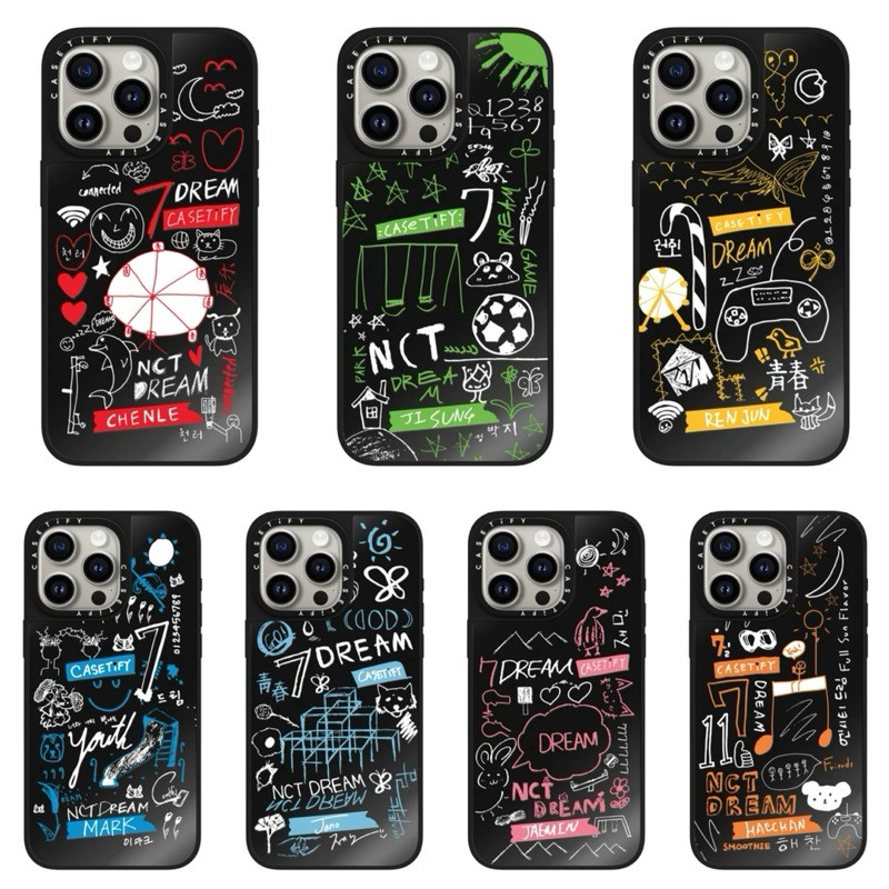 ‼️ PRE-ORDER ‼️ CASETIFY NCT DREAM MIRROR BLACK IN BLACK CASE IPHONE 11 12 12 PRO 12 PRO MAX 13 13 P