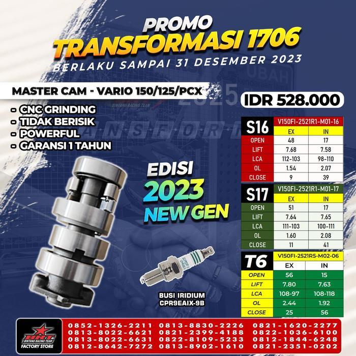 MASTER CAM VARIO 150/125/PCX/ADV - CAM S13