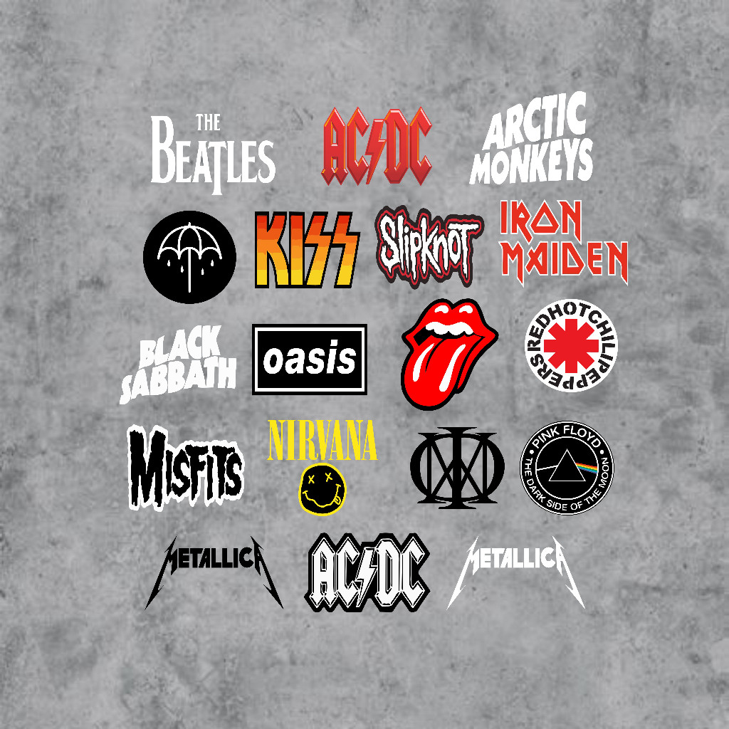 Stiker Kain Baju Sablon Setrika DTF Logo Band Patch Emblem Logo