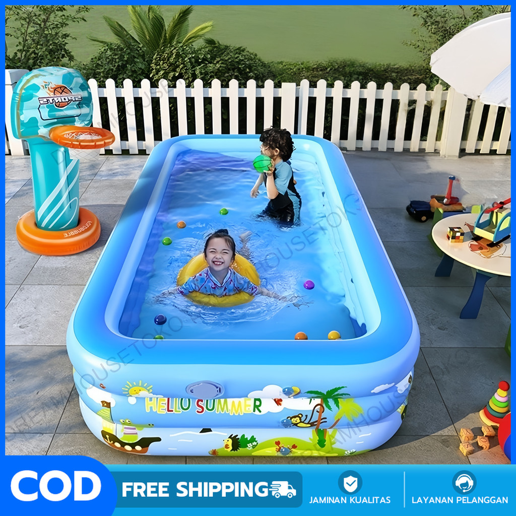 Kolam Renang Anak 2.1m Kolamrenang Anak Besar Murah Inflatable Swimming Pool For Kids Ukuranbesar Ti