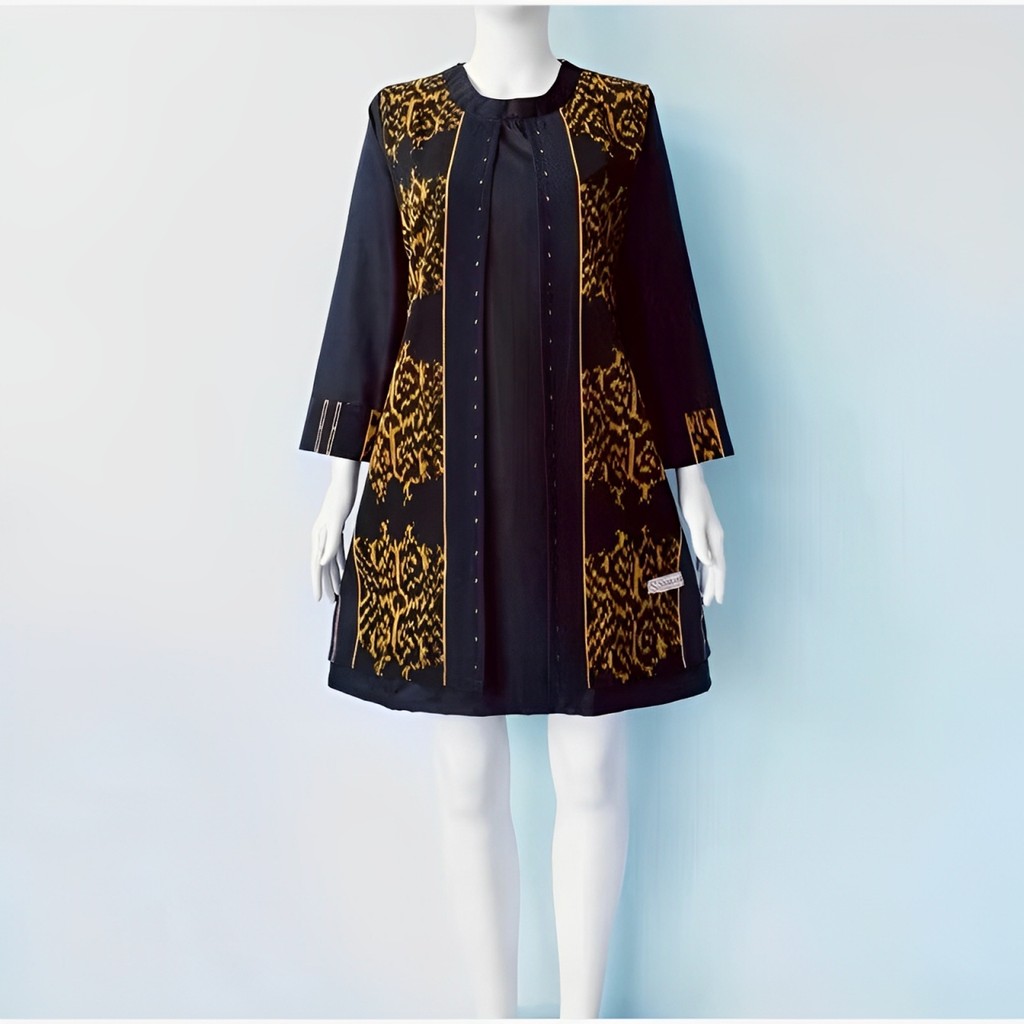Atasan Kerja Wanita Resmi Kondangan Cantik Elegan Tunik Batik Modern NZtenun.id