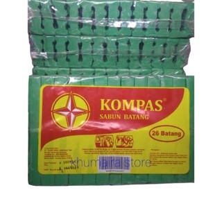 sabun kompas batang//sabun cuci kompas// 1 pack isi 26 batang